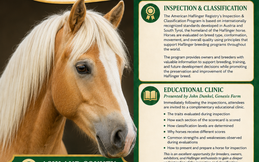 THE COUNTDOWN TO AHR 2026 INSPECTION AND CLASSIFICATION BEGINS!